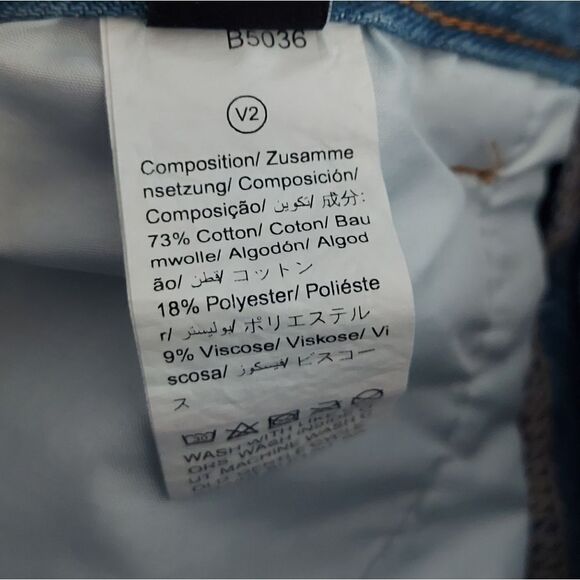 Shein High Waist Distressed Jean Booty Shorts Size 6 - Picture 5 of 8